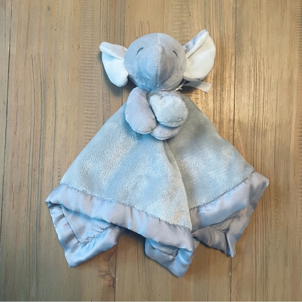 Carter’s Lovey Elephant Gray Sleepy Eyes Security Blanket Soother Safari